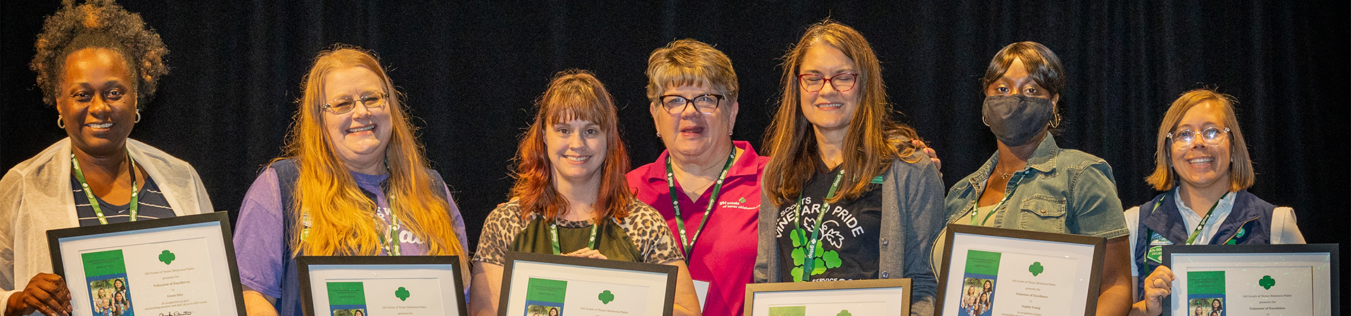  volunteers with awards 